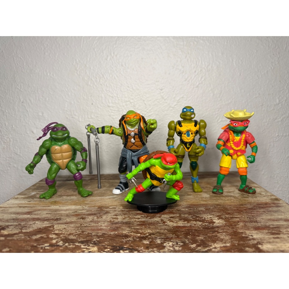 TMNT Ninja Turtles Action Figure Toys Lot of 5